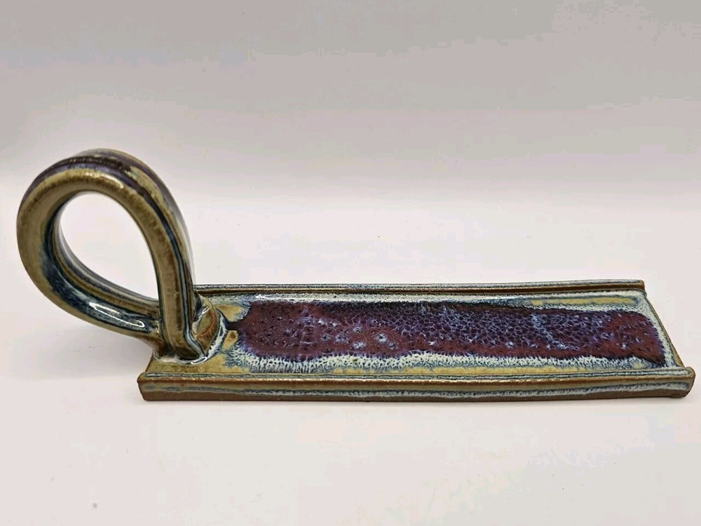 Studio Art Pottery Handled Butter Tray