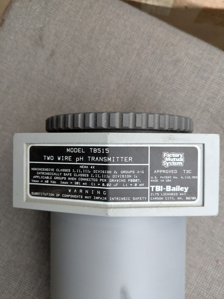 Bailey TBI TB515 2 Wire pH Transmitter