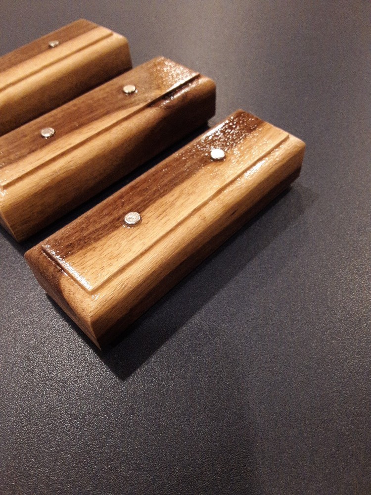 KNIFE DISPLAY STANDS, BLACK WALNUT