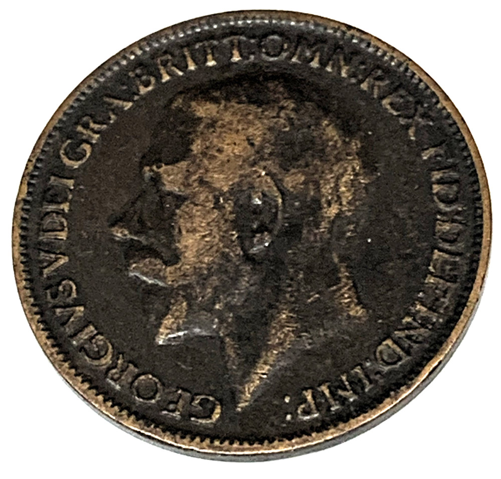 # C8845 GREAT BRITAIN COIN, FARTHING 1917