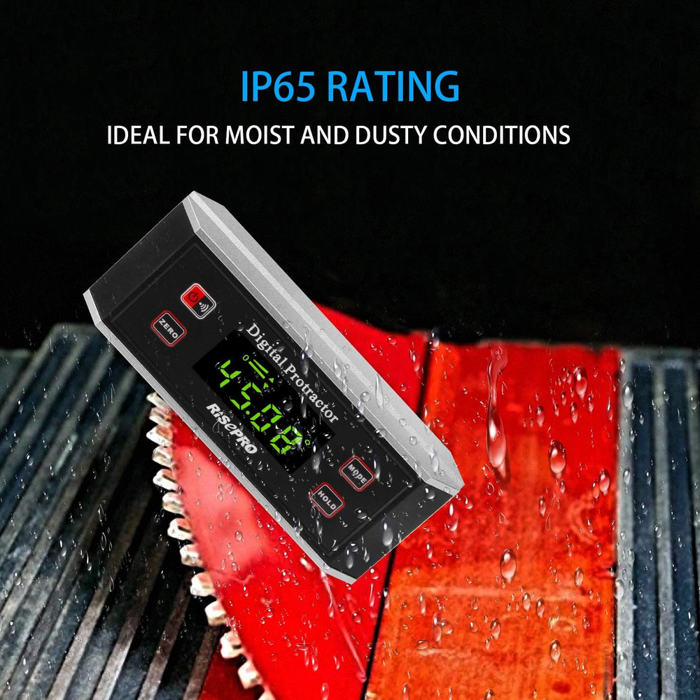 Inclinometer, ® Digital Protractor Angle Finder Level Inclinometer Magnetic V-Gr