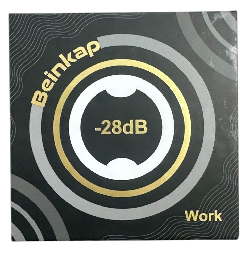 Beinkap Reusable Earplugs Model: NC07, -28dB, Work & Focus
