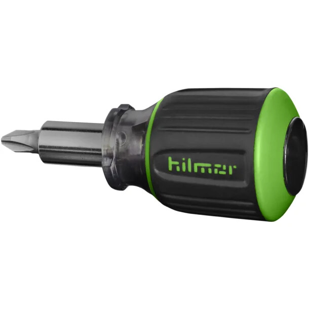 Hilmor 1891351 MTS 6-in-1 Stubby Multi-Tool Screw/Nut Driver