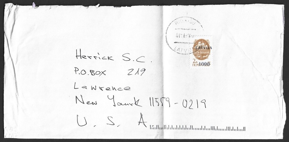 Lithuania 1992-93 covers to US (12)