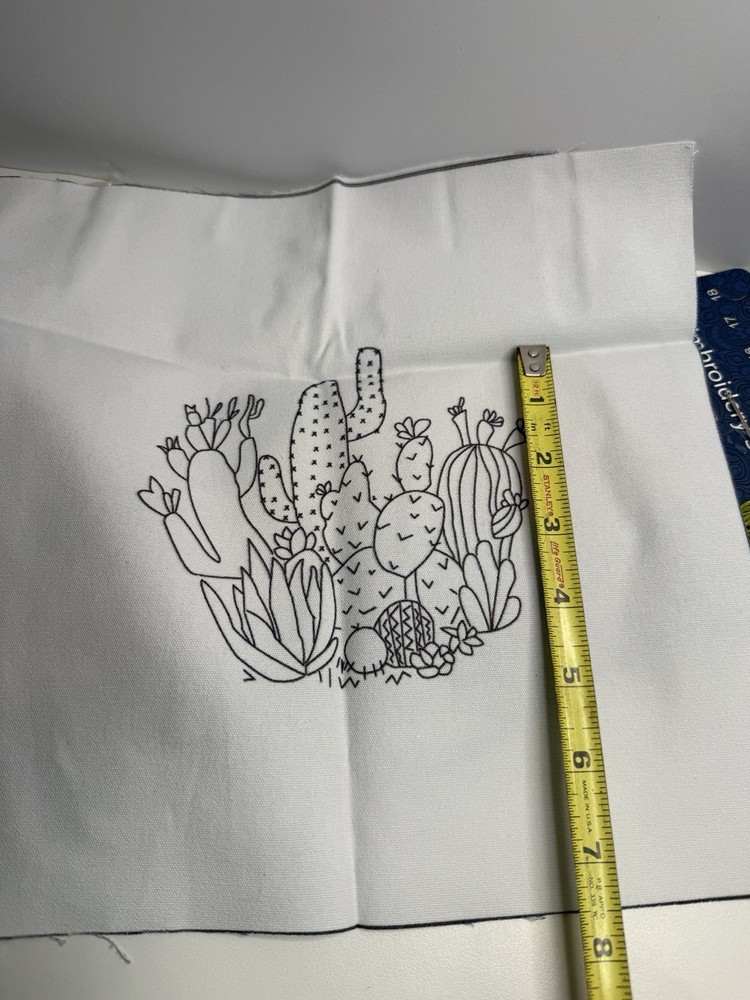 Complete cactus needlepoint Kit Does Not Include Embroidery Hoop Craft Project.