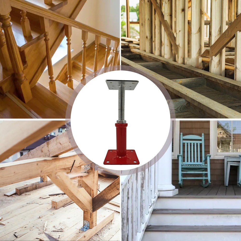 Adjustable Support Beam Jack Post, 5 to 8.5 Inch, 8-Pack for Leveling