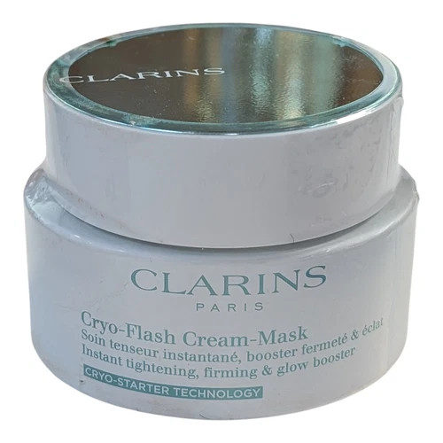 CLARINS Cryo-Flash Cream-Mask  75ml/2.5oz NIB Factory Sealed Jar w/spatula~TSTR~