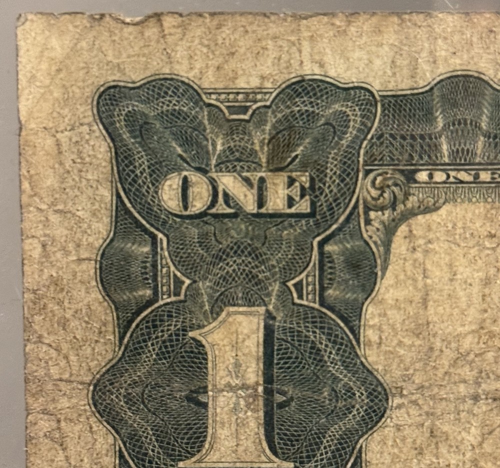 RARE 1899 $1 ONE DOLLAR “BLACK EAGLE” SILVER CERTIFICATE LARGE SIZE NOTE