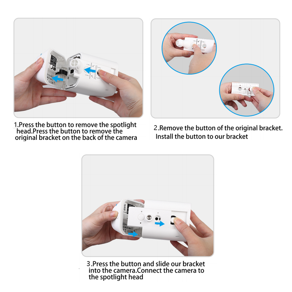 HOLACA Gutter Mount for Ring Spotlight Cam Battery,Ring Spotlight Cam Pro/Plus