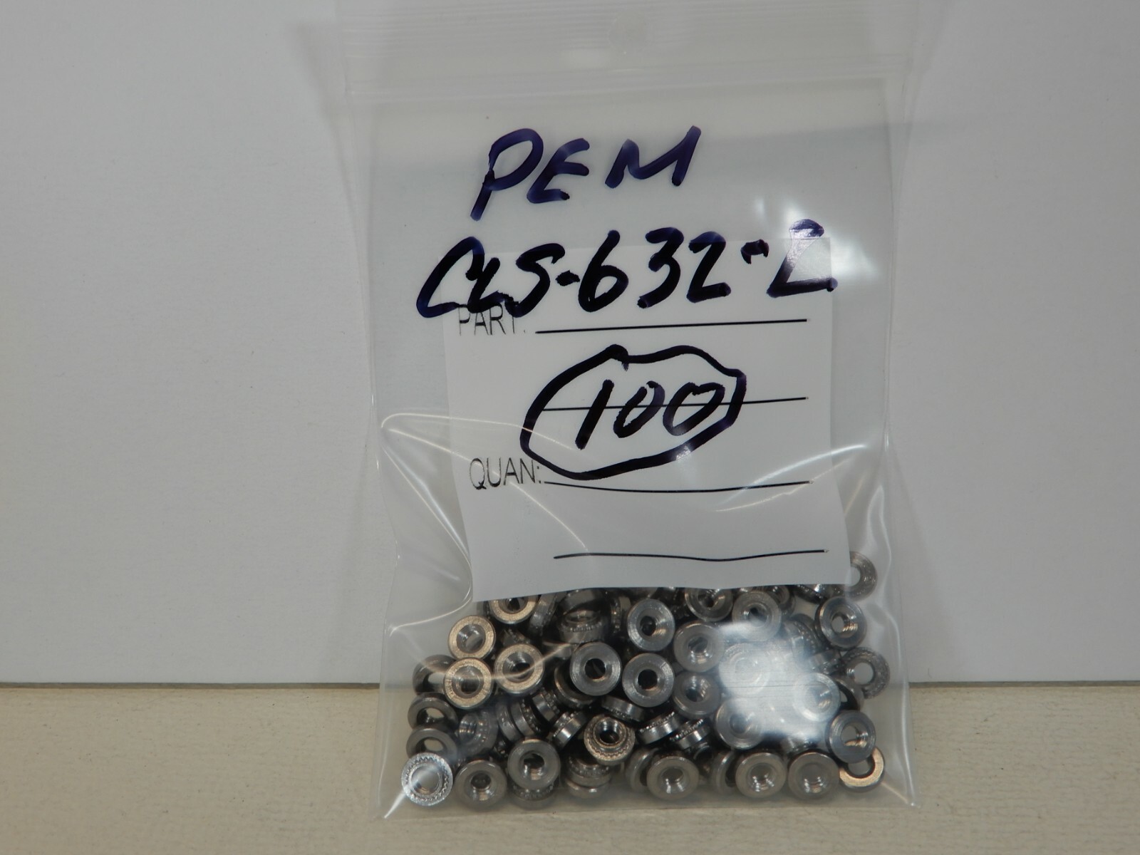 PEM Stainless Steel Nuts CLS-632-2 Qty 100 NOS
