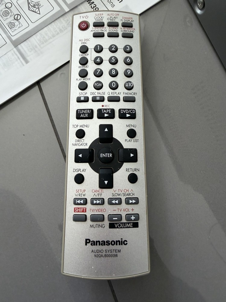 Panasonic SC-PM39D 5 Disc Changer Cd Compact Stereo System