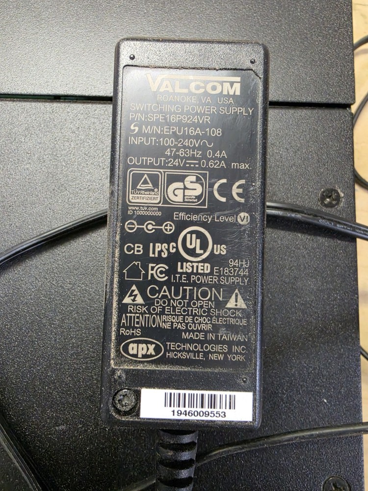 Valcom V-9972 Universal Paging Interface Adapter with Power Supply and Cable