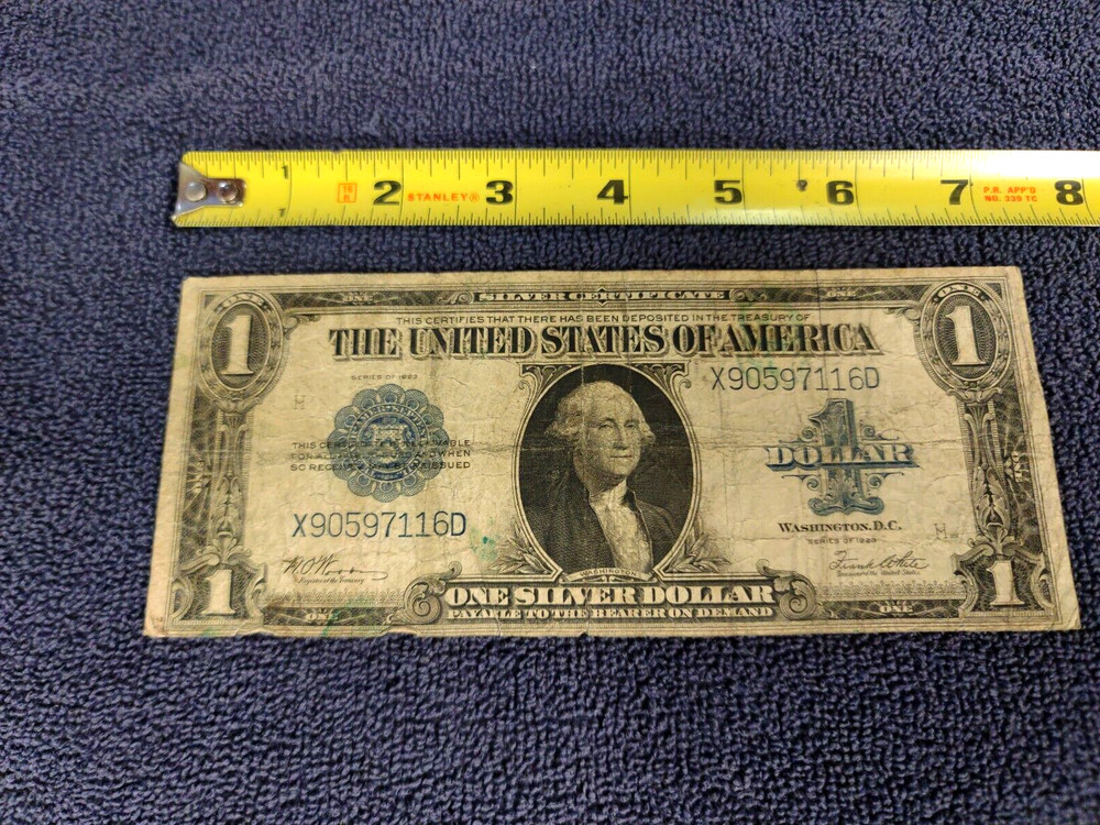 1923 $1 Silver Cert. Large Note Circulated