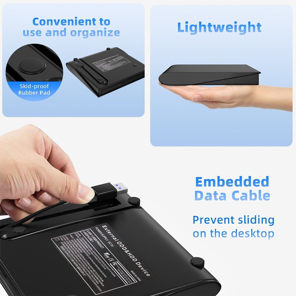 CD Compatible with Notebooks, desktops, Macs, and All-in-one Computers