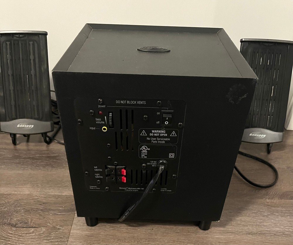 Monsoon MM-700 Flat Panel Speaker System (2) with a Subwoofer