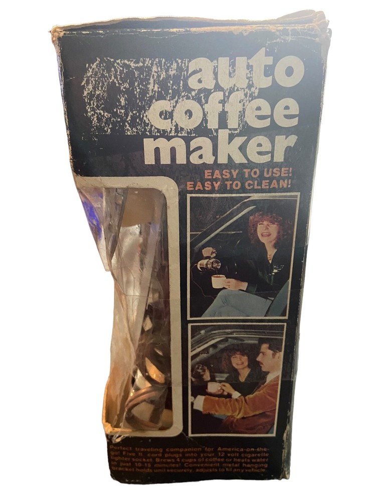 Vintage Royce Union Auto Coffee Maker RARE Lighter Plug-in Untested EUC