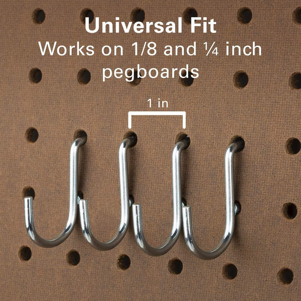 51 Piece Peg Board Hook Set, Multi-Tool Rack Increases Garage Storage, Workbench