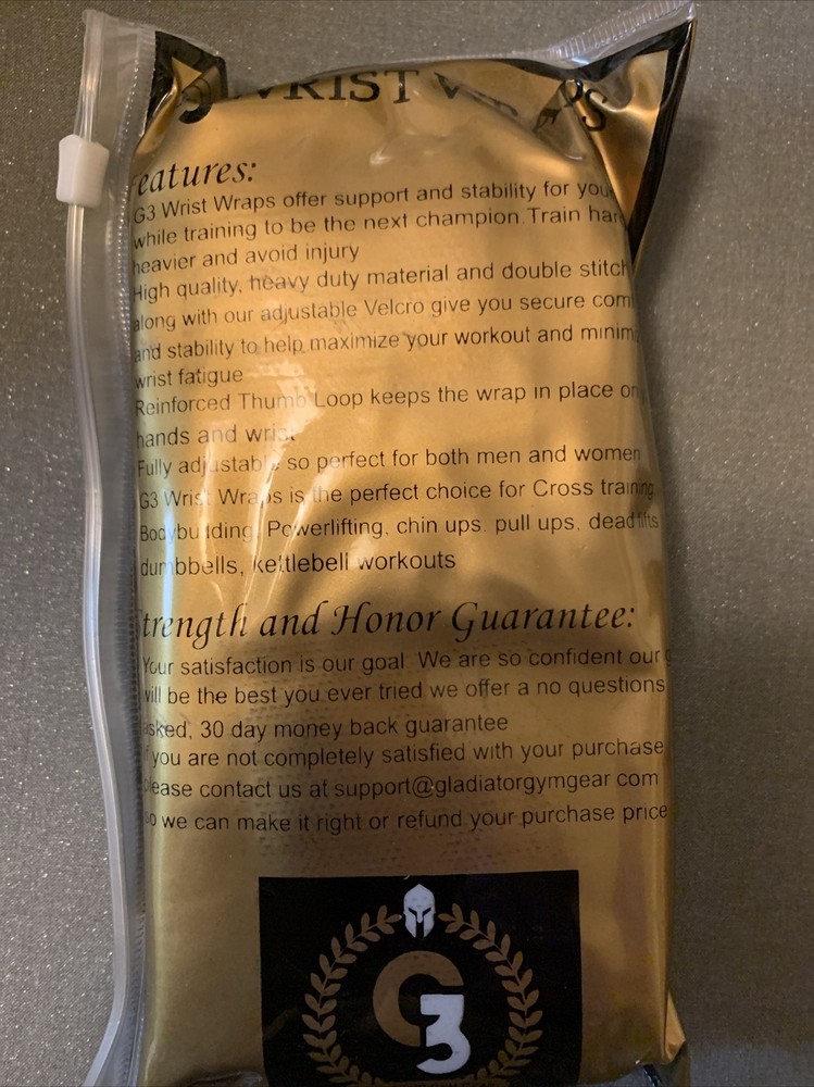 gladiator gym gear - Weight Lifting Wrist Support - NEW