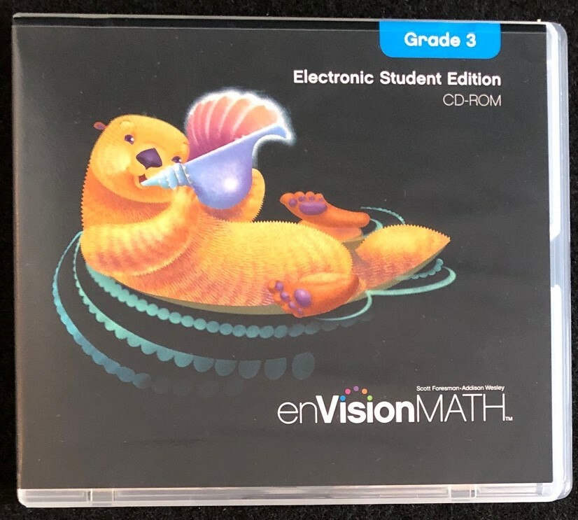 3rd Grade enVision ELECTRONIC STUDENT EDITION CD-ROM - Hard Case (2010, Pearson)