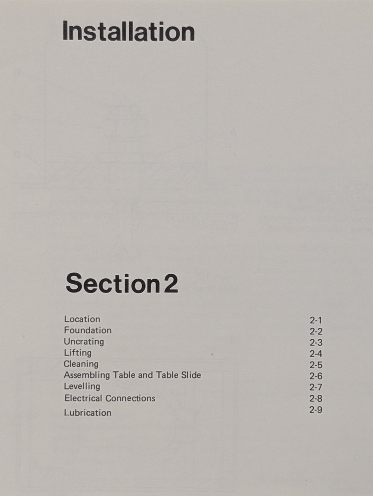 Cincinnati Milacron 2MT Cutter Tool Grinding Machine Operators Instruction Book