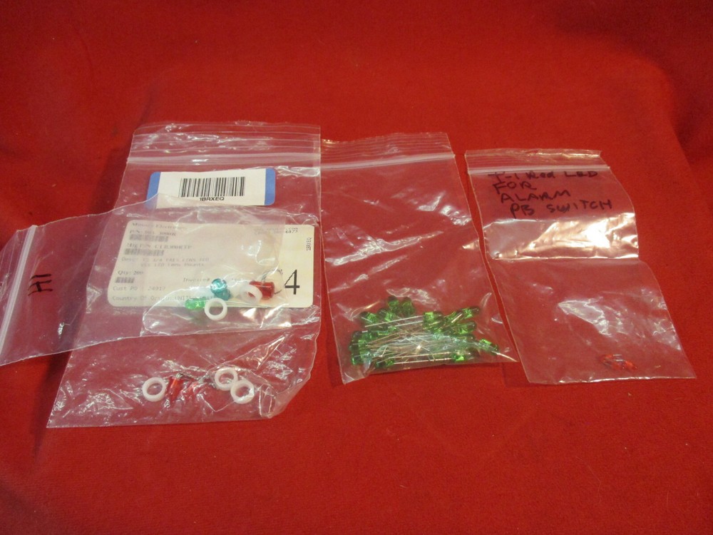 Lot of Various Sized Radial Indication LEDs