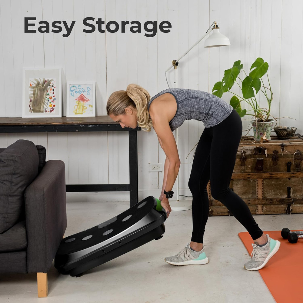 Rumblex 4D Vibration Plate Exercise Machine - Triple Motor Oscillation, Linear,