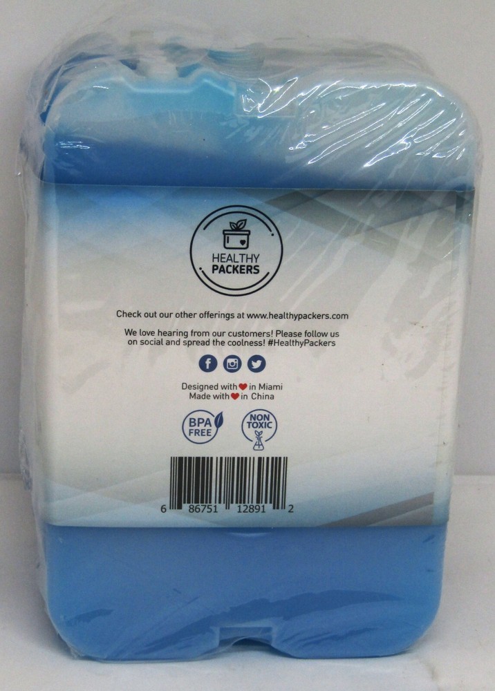 Slim-Versatile Cool Pack 6 Reusable Ice Packs.