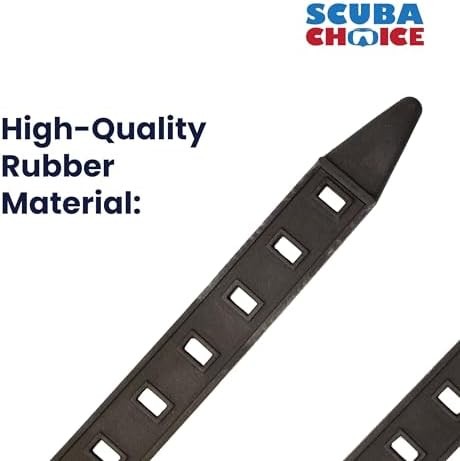 Diving Rubber Knife Straps Pair Adjustable Secure Attachment