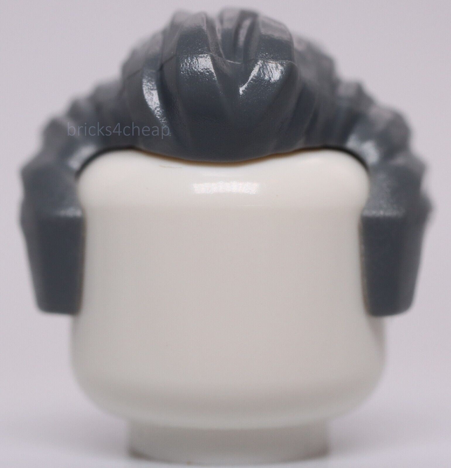 Lego Dark Bluish Gray Minifig Hair Short Swept Back Sideburns Widows Peak