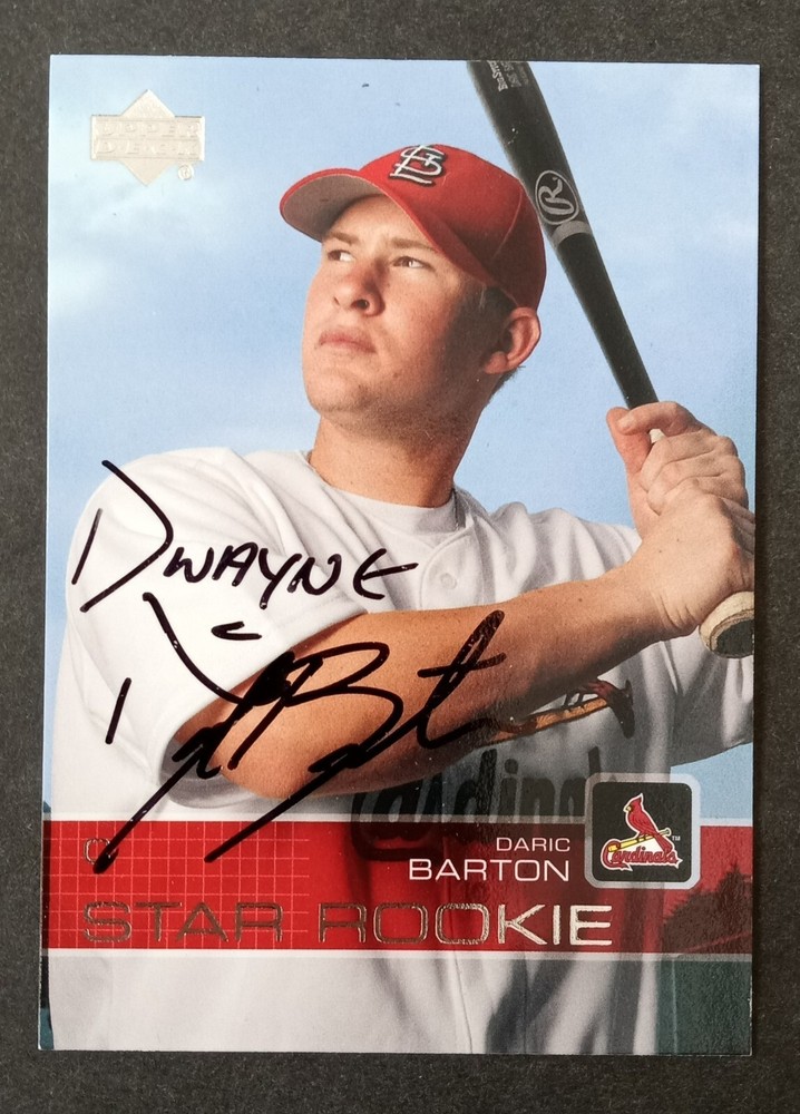 2003 Upper Deck SIGNED:  Daric Barton, CARDINALS #25