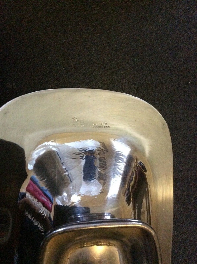 Sheffield Reproduction Silver Plate Footed Dish
