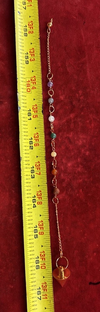 Copper pendulum with Chakra Chain