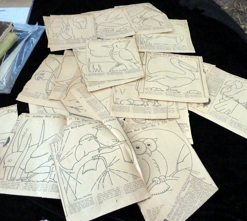 ORIGINAL 1920s Newspaper AUDUBON BIRD Quilt Patterns By Ruby Short McKim