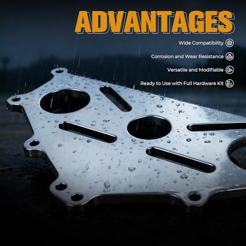 Engine Stand Adapter Plate Compatible with Chevy LS1 LS2 LS3 LS6 Duramax Silver