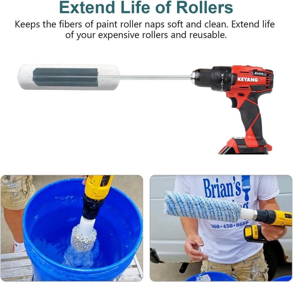 Paint Roller Cleaner Dryer Washer Cleaning Tool for Rollers, plastic