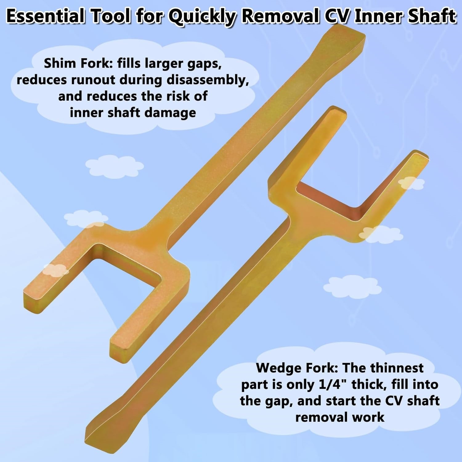 Inner CV Axle Removal Tool Popper Puller for Front Wheel Drive FWD Half Shaft