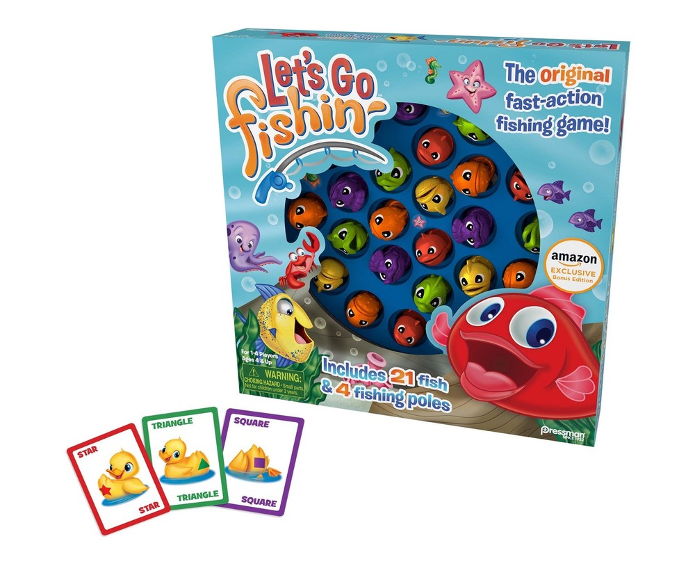 Amazon Exclusive Bonus Edition Let's Go Fishin' with Compact, Multicolor