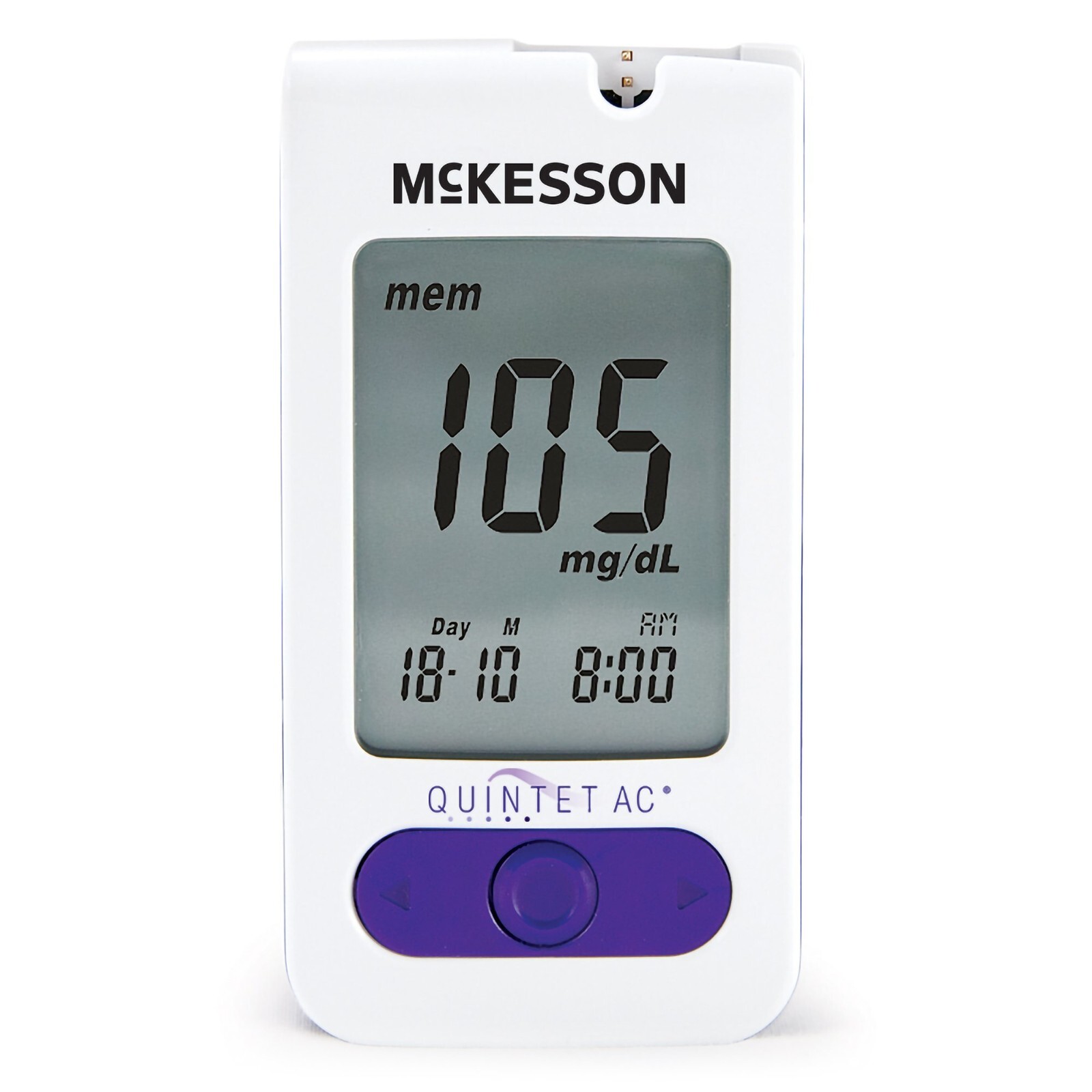 Blood Glucose Meter- QUINTET AC -5sec Results- Stores up to 500 Results #5055