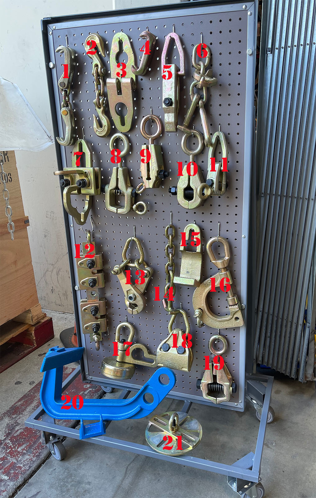 21Pc Auto Body Frame Machine Pulling Puller Tools & Clamps set Hooks & Fixtures