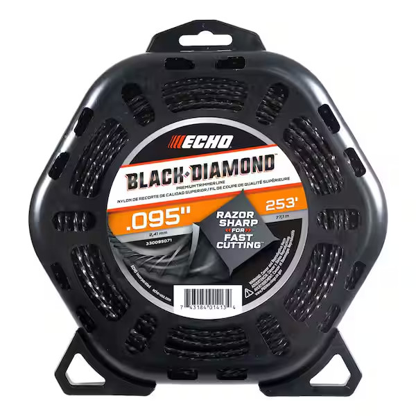 ECHO .095" Black Diamond Trimmer Line 253ft - (330095071)