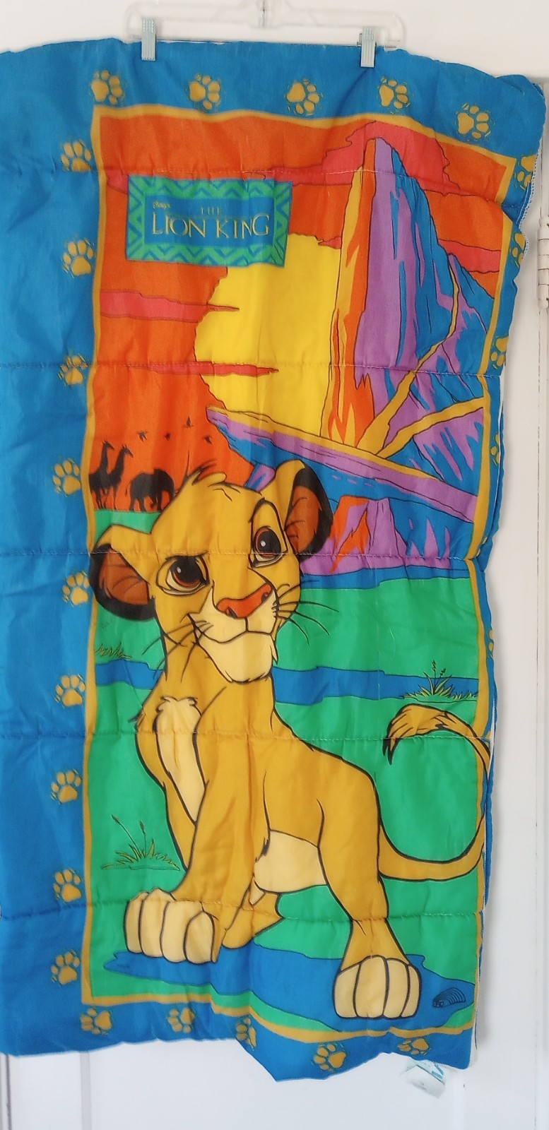 Kids Lion King Sleeping Bag 1990s Disney Sleepover Bag