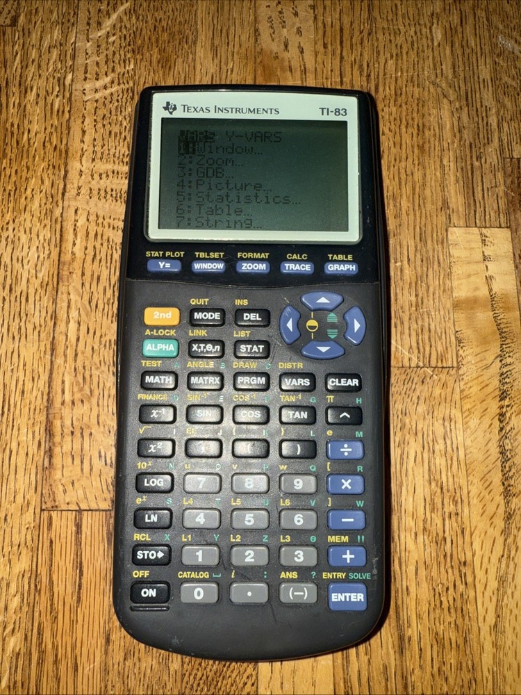 Texas Instruments TI-83 Graphing Calculator With Cover - Tested working