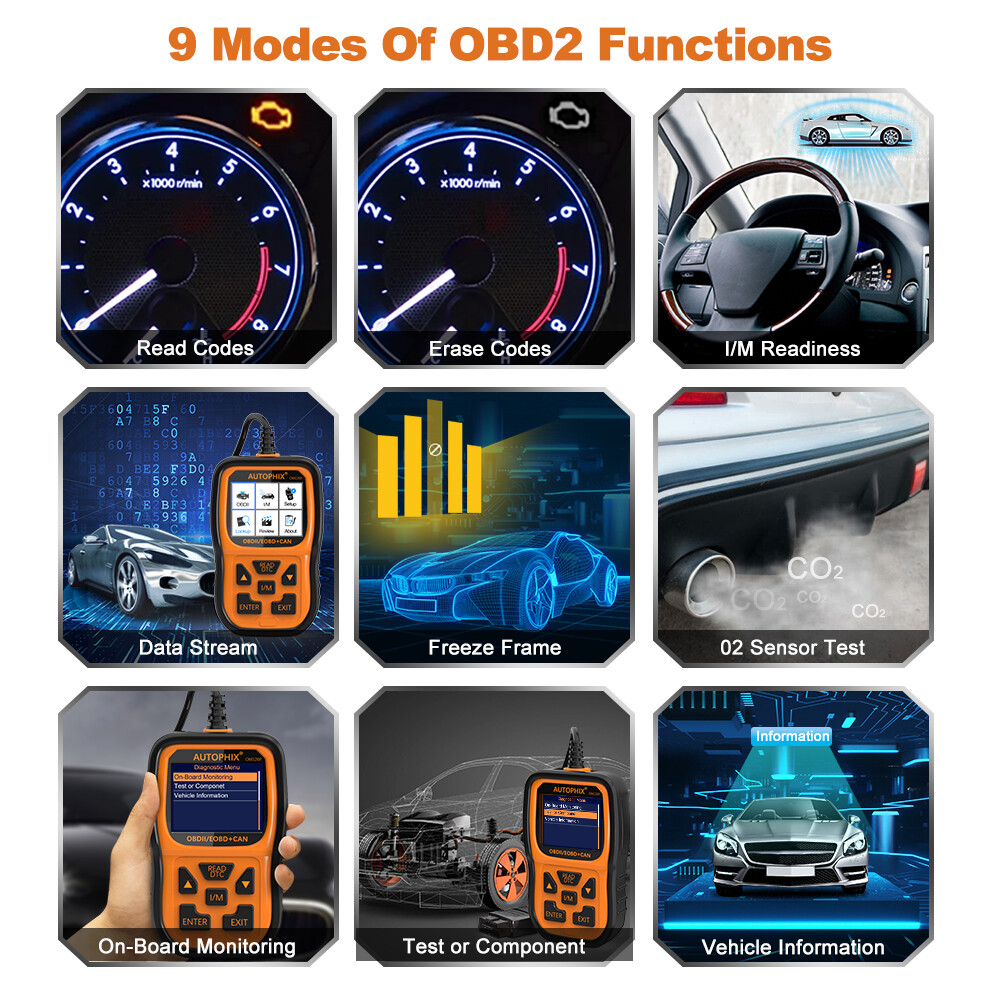 Autophix OM126P OBD2 Scanner Enhanced Vehicle Code Reader Auto Diagnostic Tool