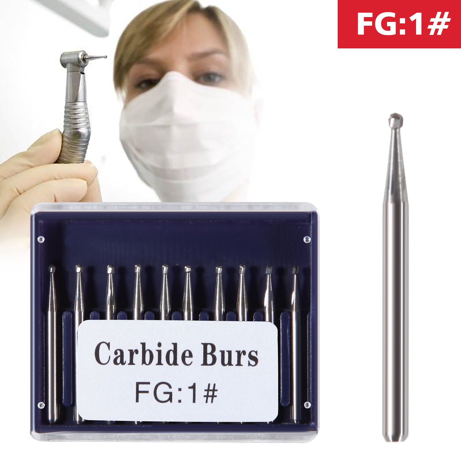 Acero de Dental Tungsteno FG Fresas de Carburo para Alta Velocidad /Zekrya FG