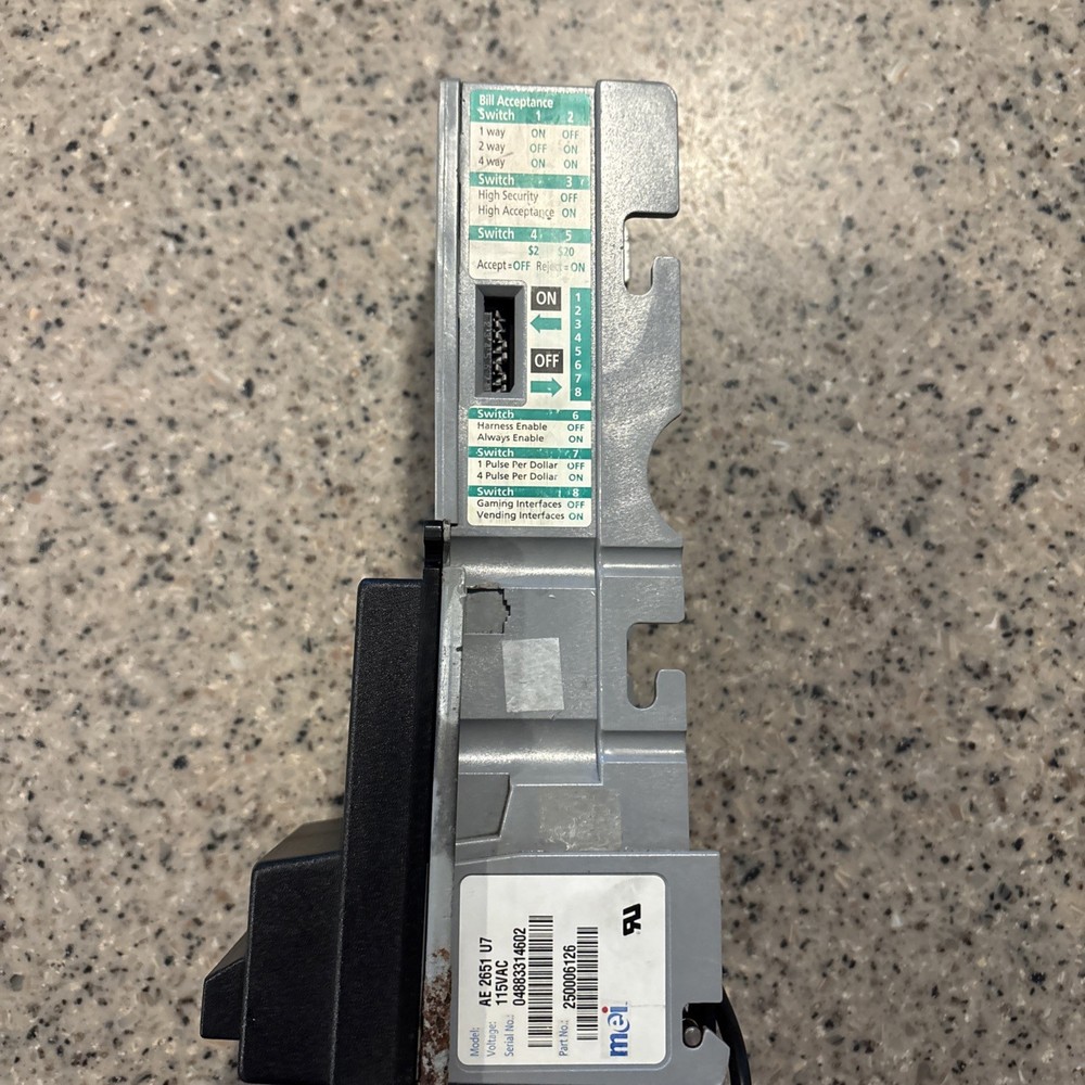 Mars Vending Machine Bill Validator Acceptor. Used. Works. AE2651