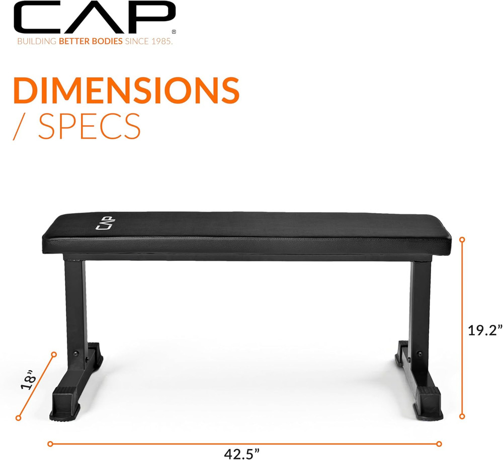 Cap Barbell Flat Weight Bench Color Series