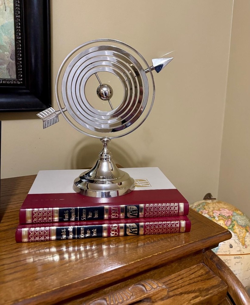 Decorative Silver Finished Armillary Sphere