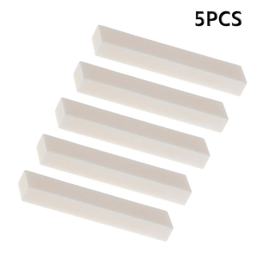 5PCS Buffalo Bone Blank String Bridge Saddle Nut for Accoustic Classical Guitar