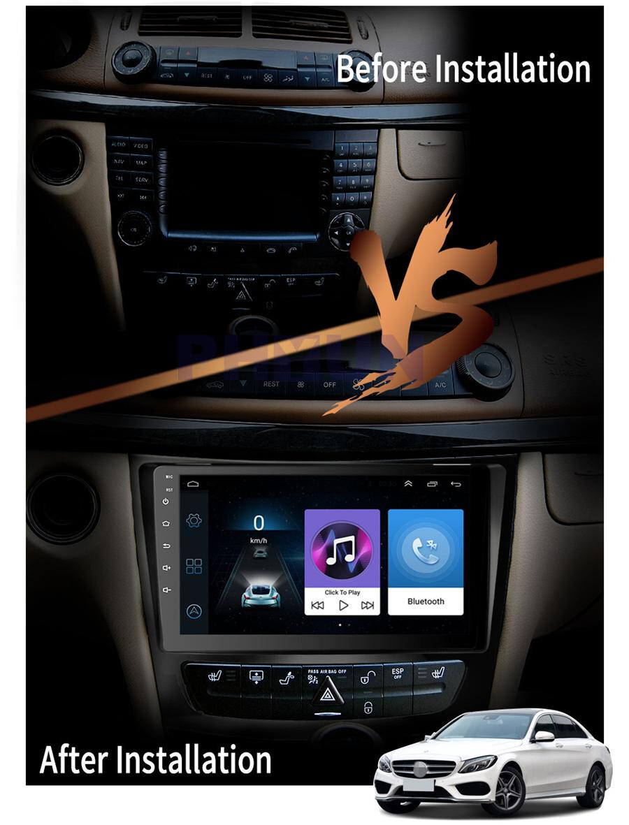 9in Car Multimedia Player SWC RDS Fit For Mercedes-Benz G-Class W463 2001-2008