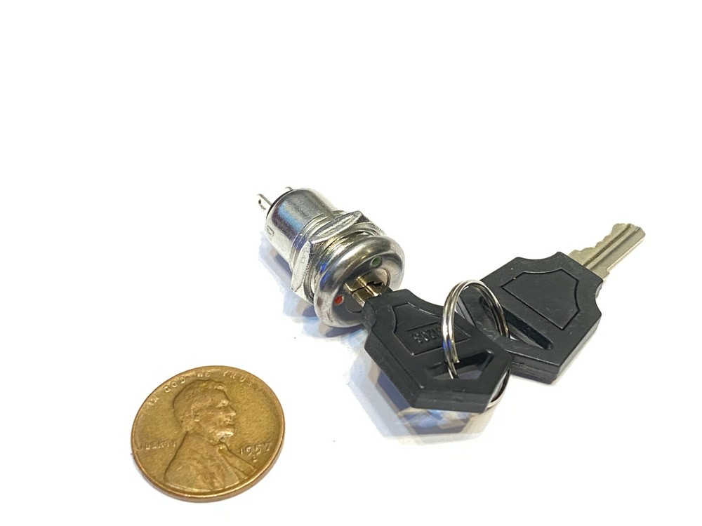 3 Pieces Metal on off switch key lock 2 position spst security A2